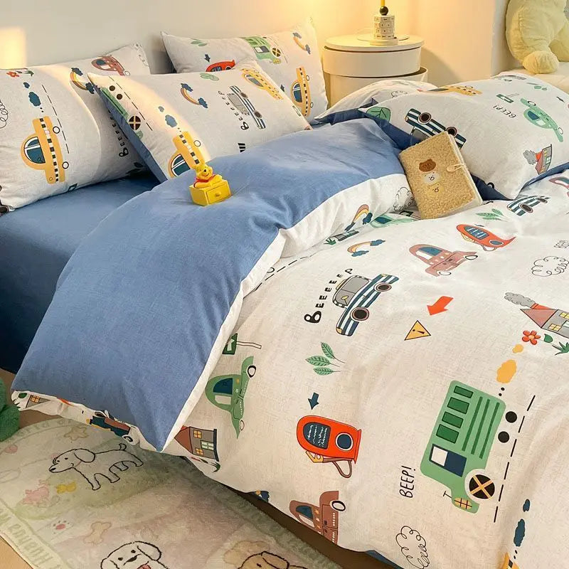 cute cartoon animal duvet set