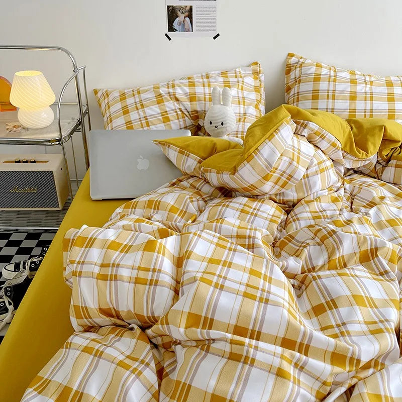 plaid on plaid - duvet cover