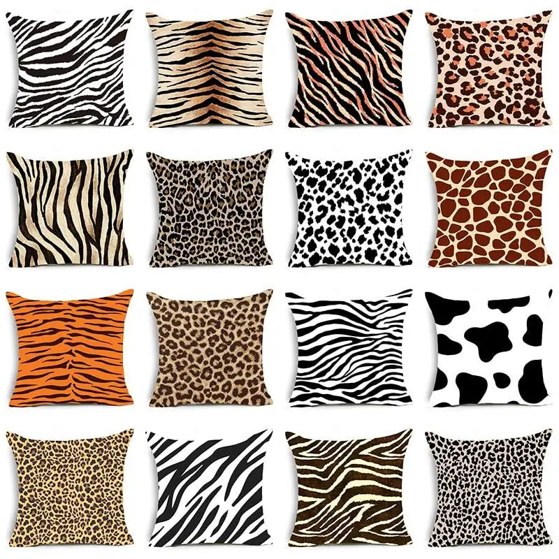 animal print throw pillow covers