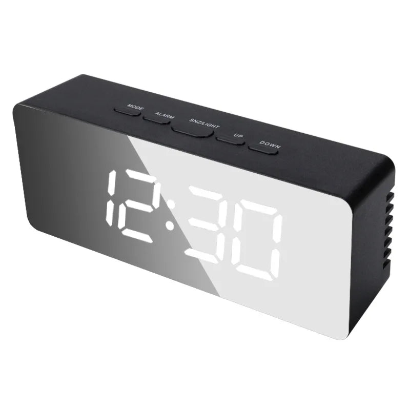 mirror digital alarm clock