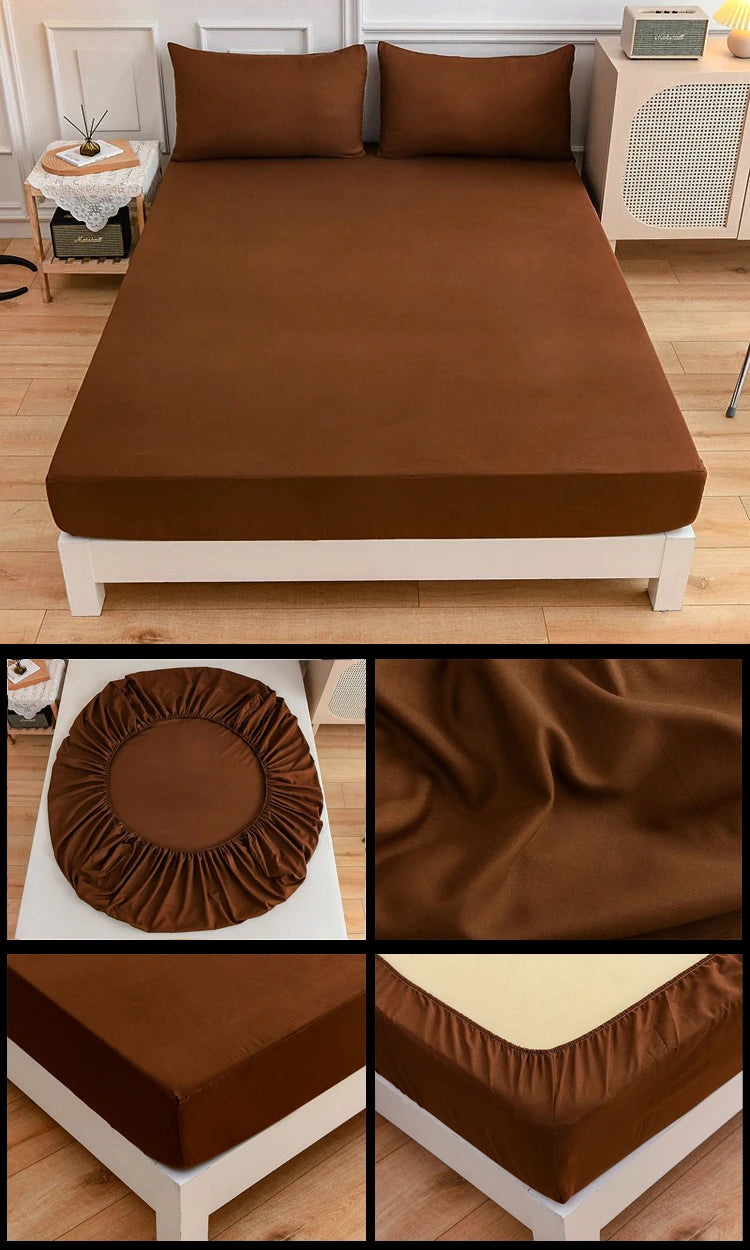 more color solid fitted sheet