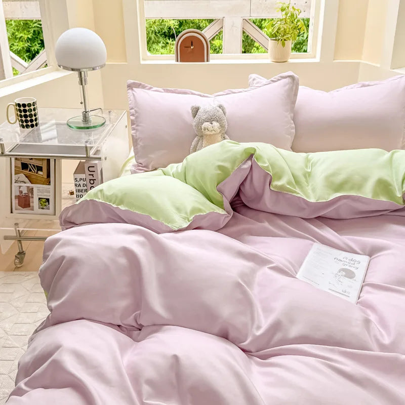 double colored duvet sets