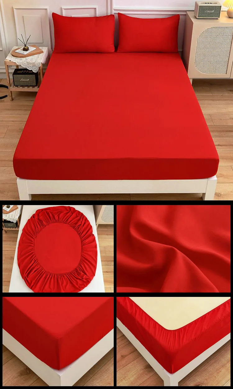 more color solid fitted sheet