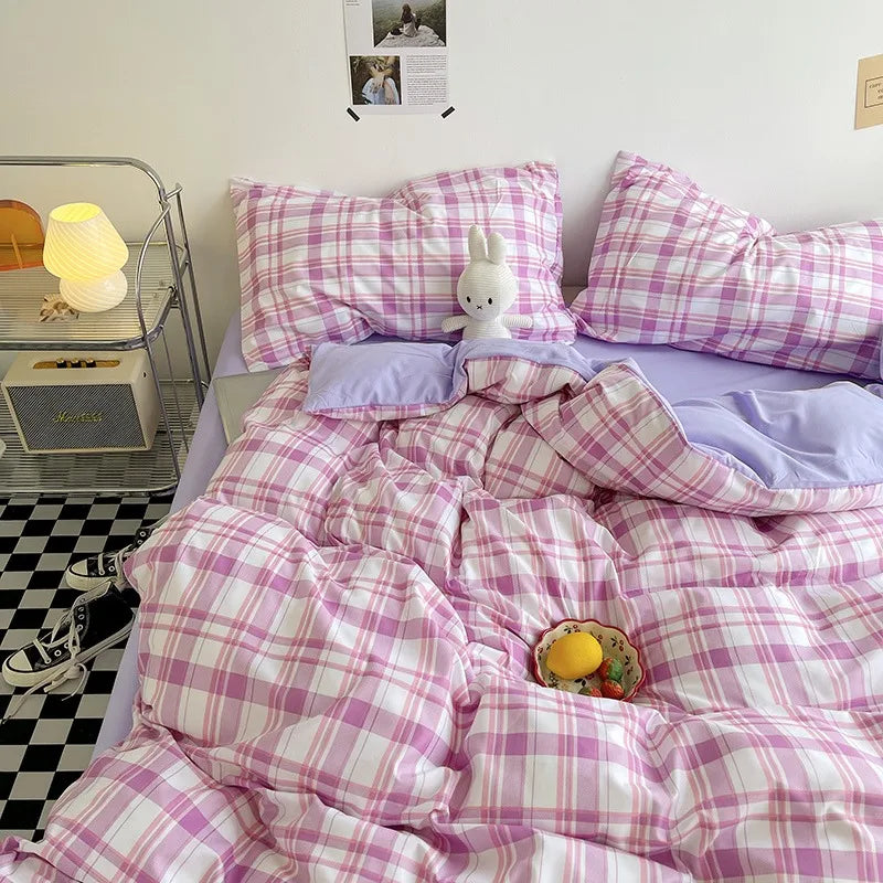 plaid on plaid - duvet cover