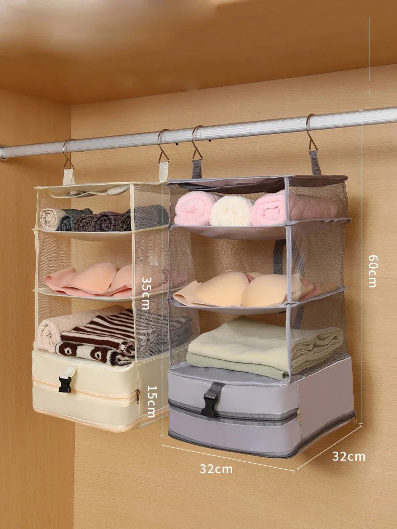 hanging closet wardrobe organizer