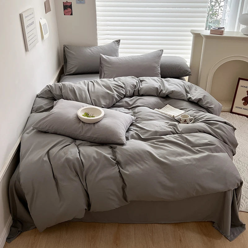 solid color bedding set