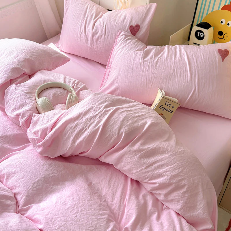 yarn hearts bedding