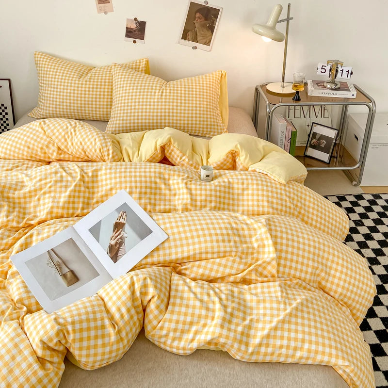 plaid on plaid - duvet cover
