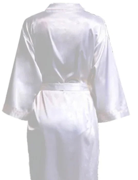 midi satin robe