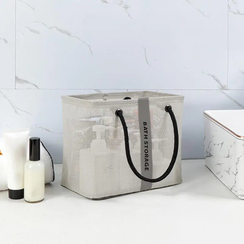 structured shower tote