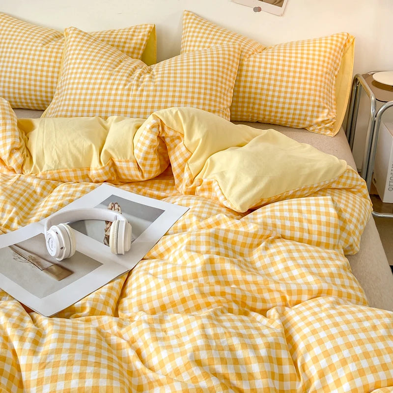 plaid on plaid - duvet cover