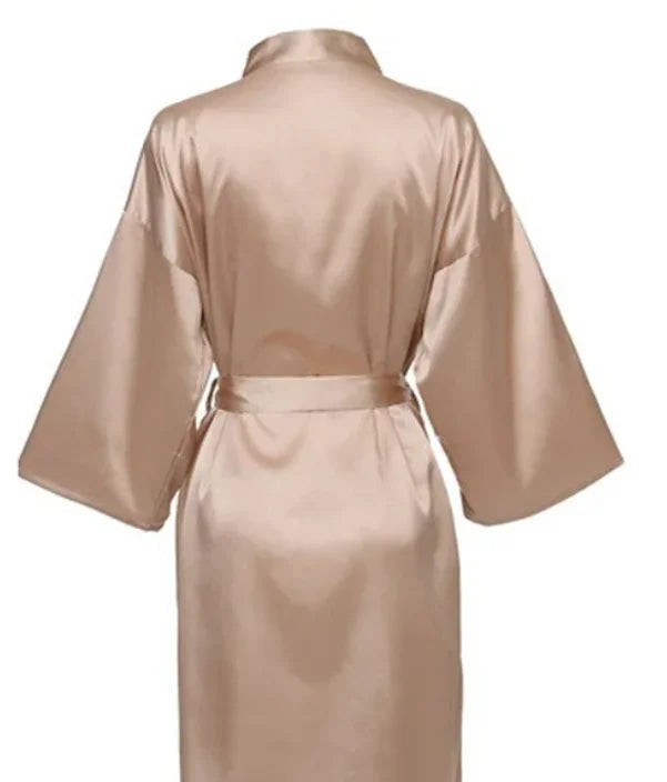 midi satin robe