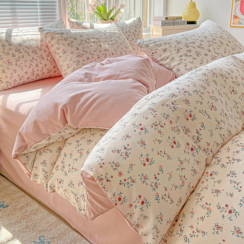 simple double sided pattern duvet cover