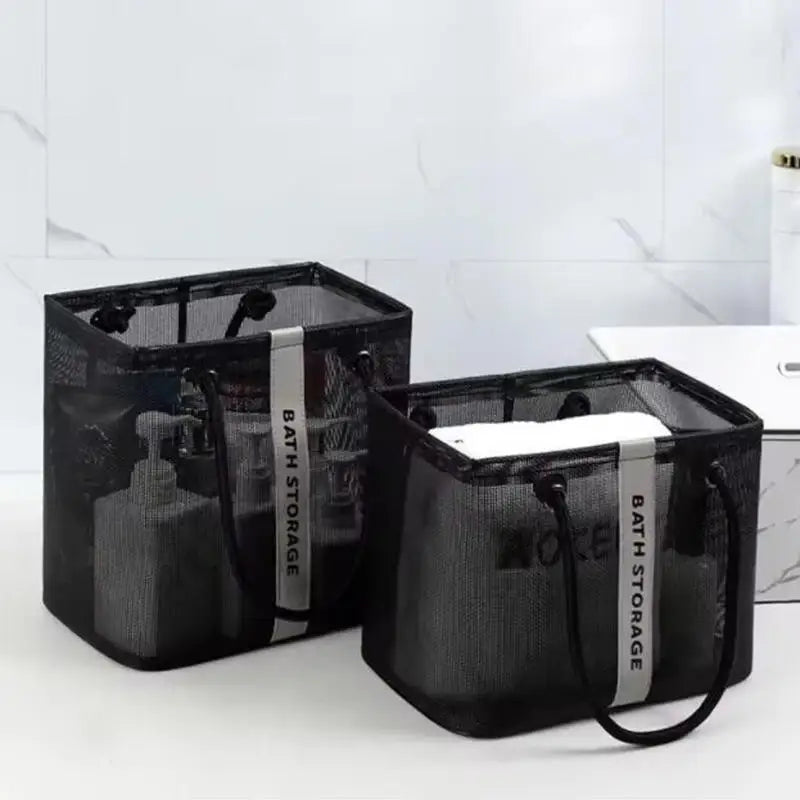 structured shower tote