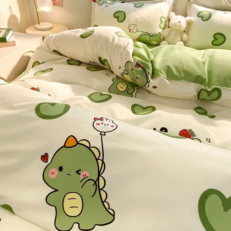 cute cartoon animal duvet set