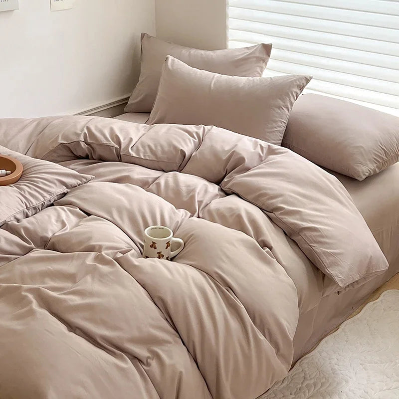 solid color bedding set