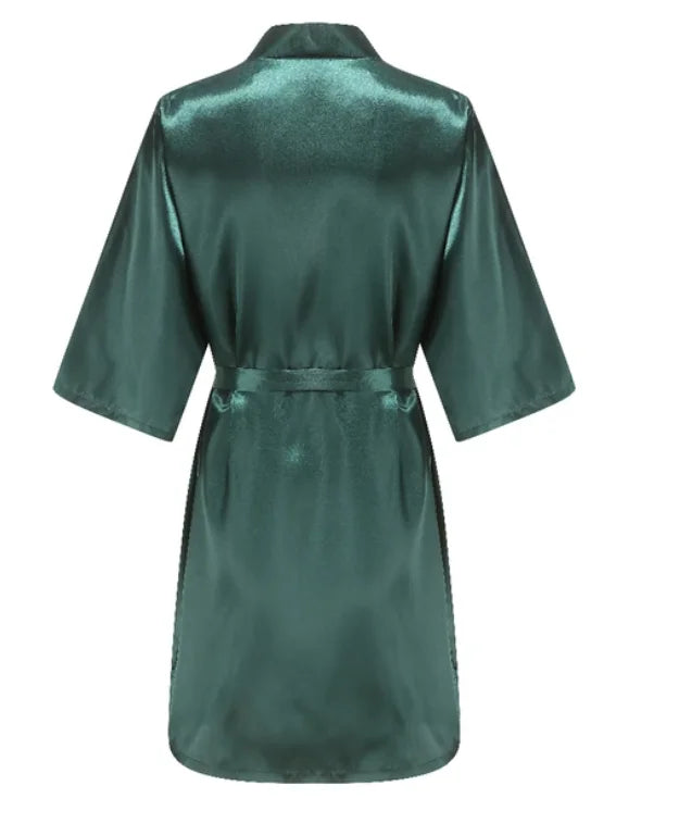 midi satin robe