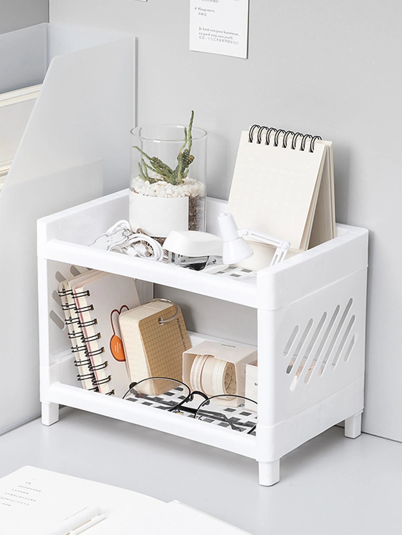 double layer storage rack