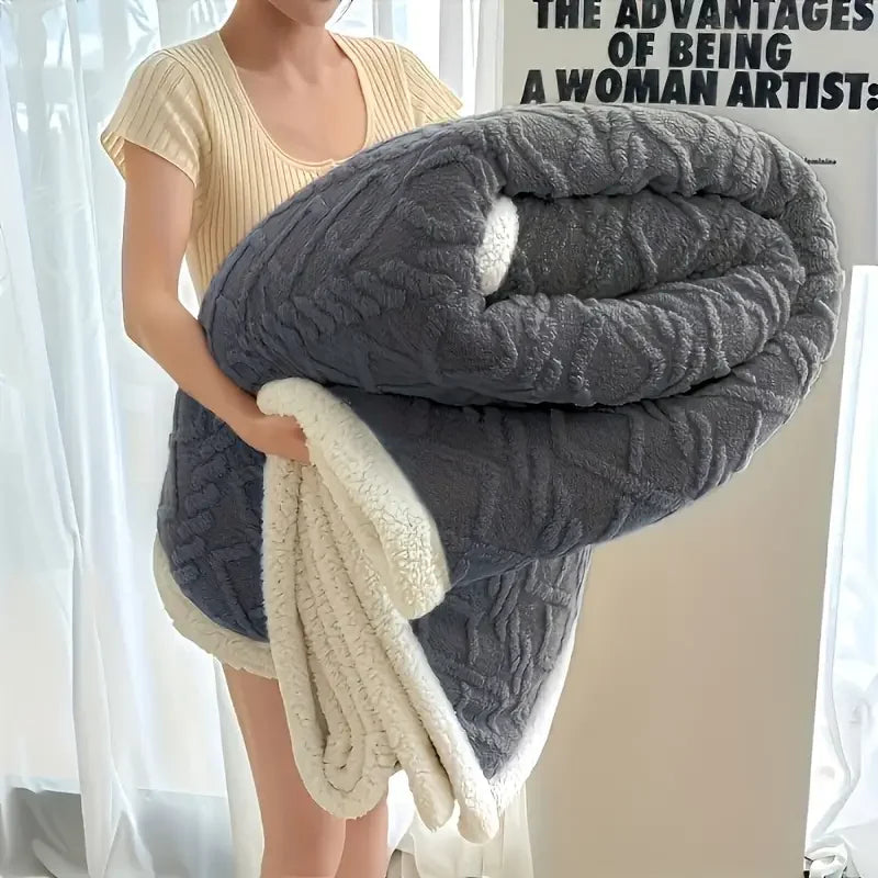 double sided patterned blanket