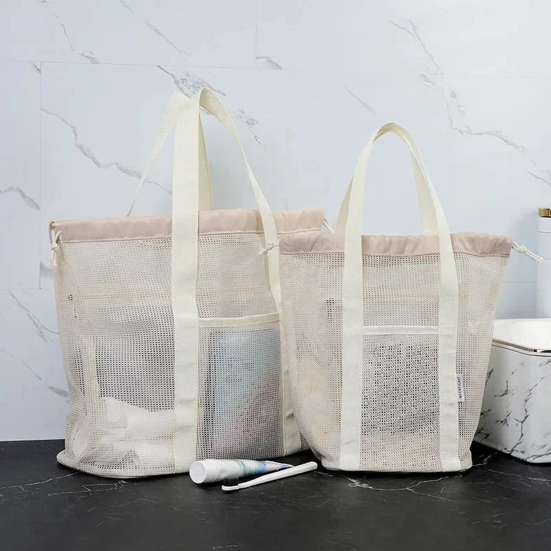 large neutral shower bag