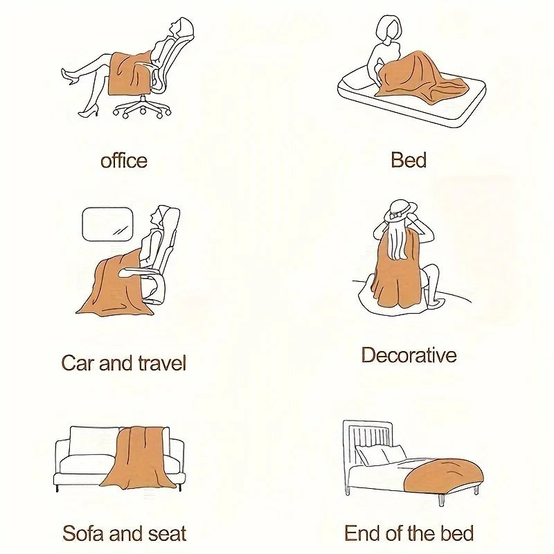 striped throw blanket