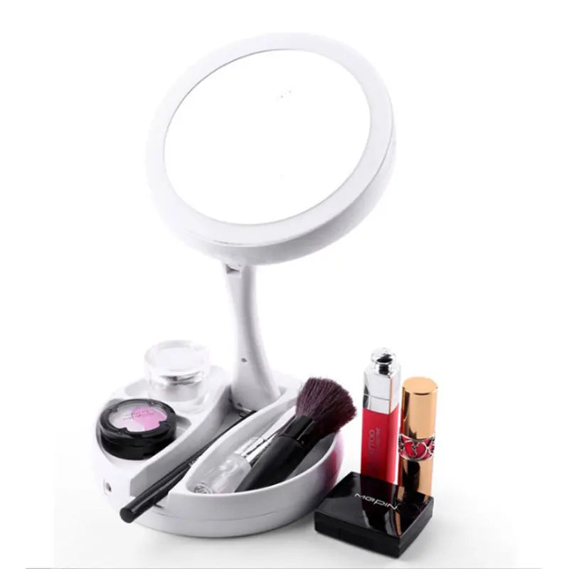 magnifying lighted mirror