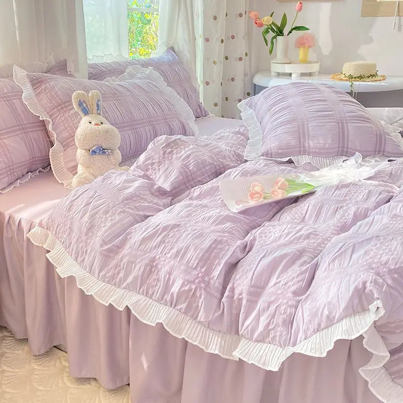 princess textured duvet set