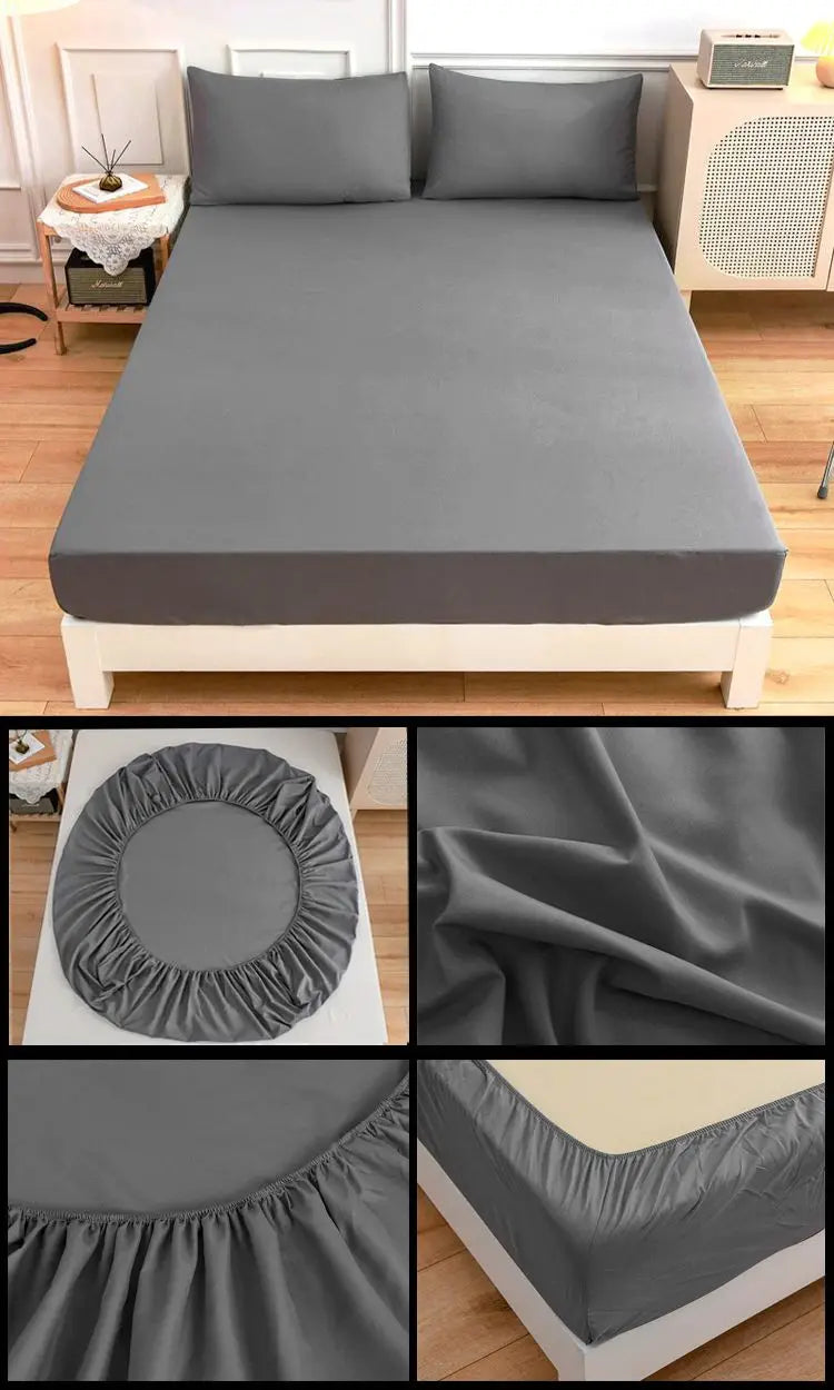 more color solid fitted sheet