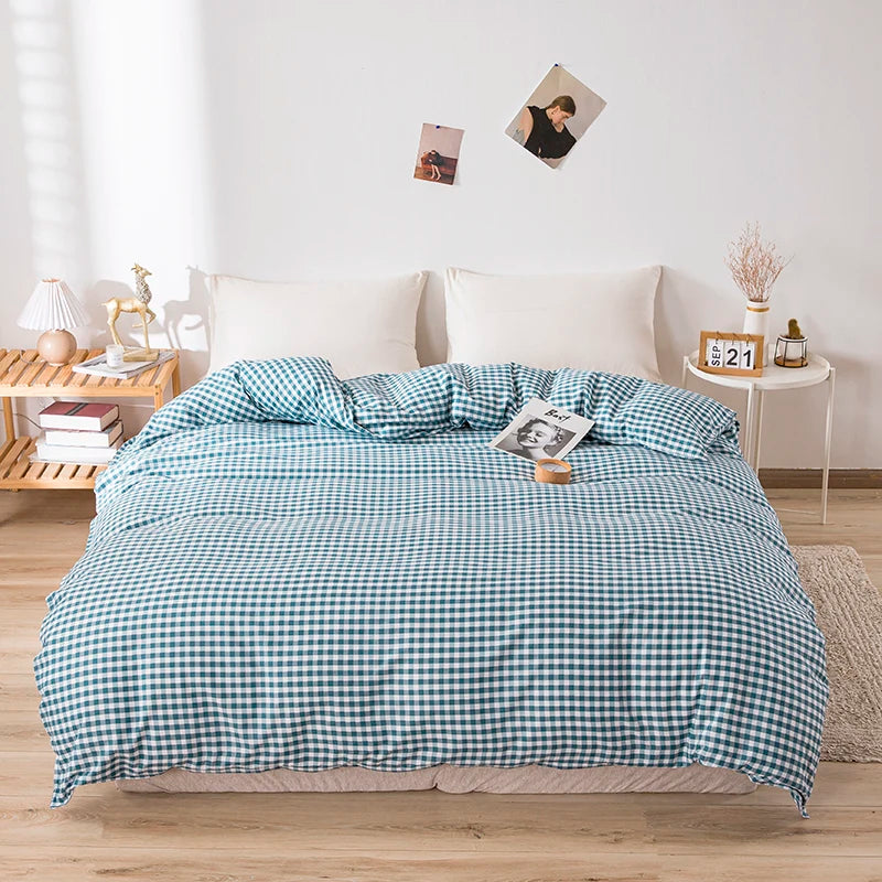dark gingham duvet cover