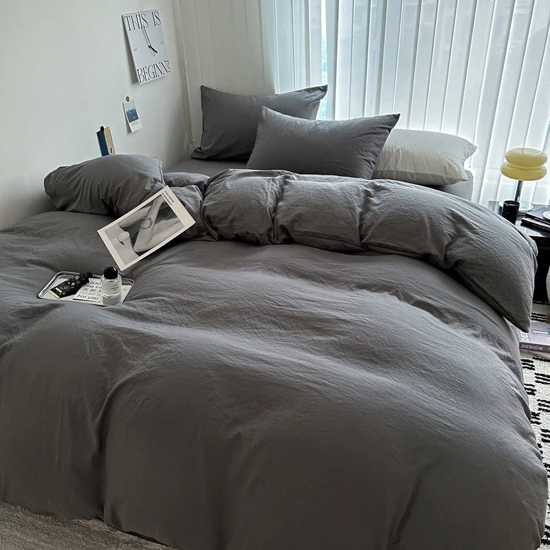 solid color bedding set