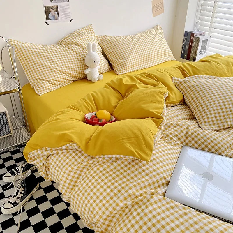 plaid on plaid - duvet cover