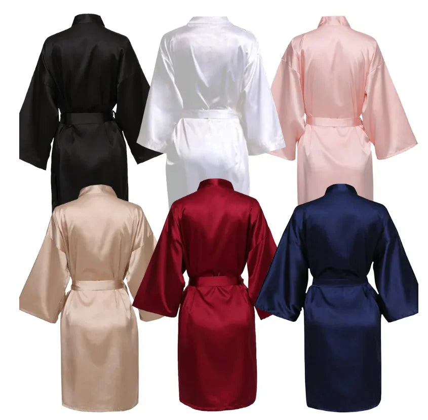 midi satin robe