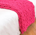 large stitch knit blanket