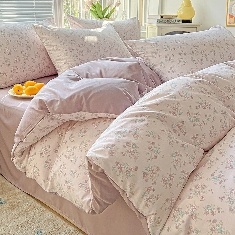 simple double sided pattern duvet cover