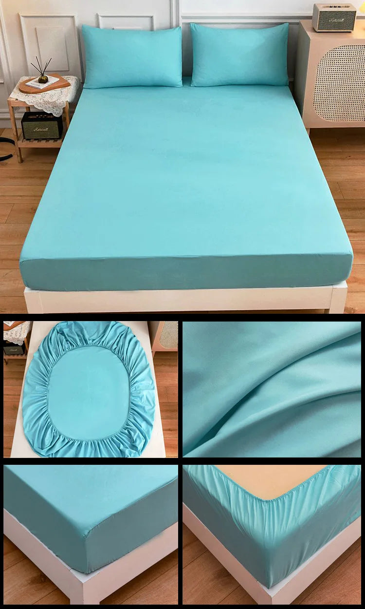 more color solid fitted sheet