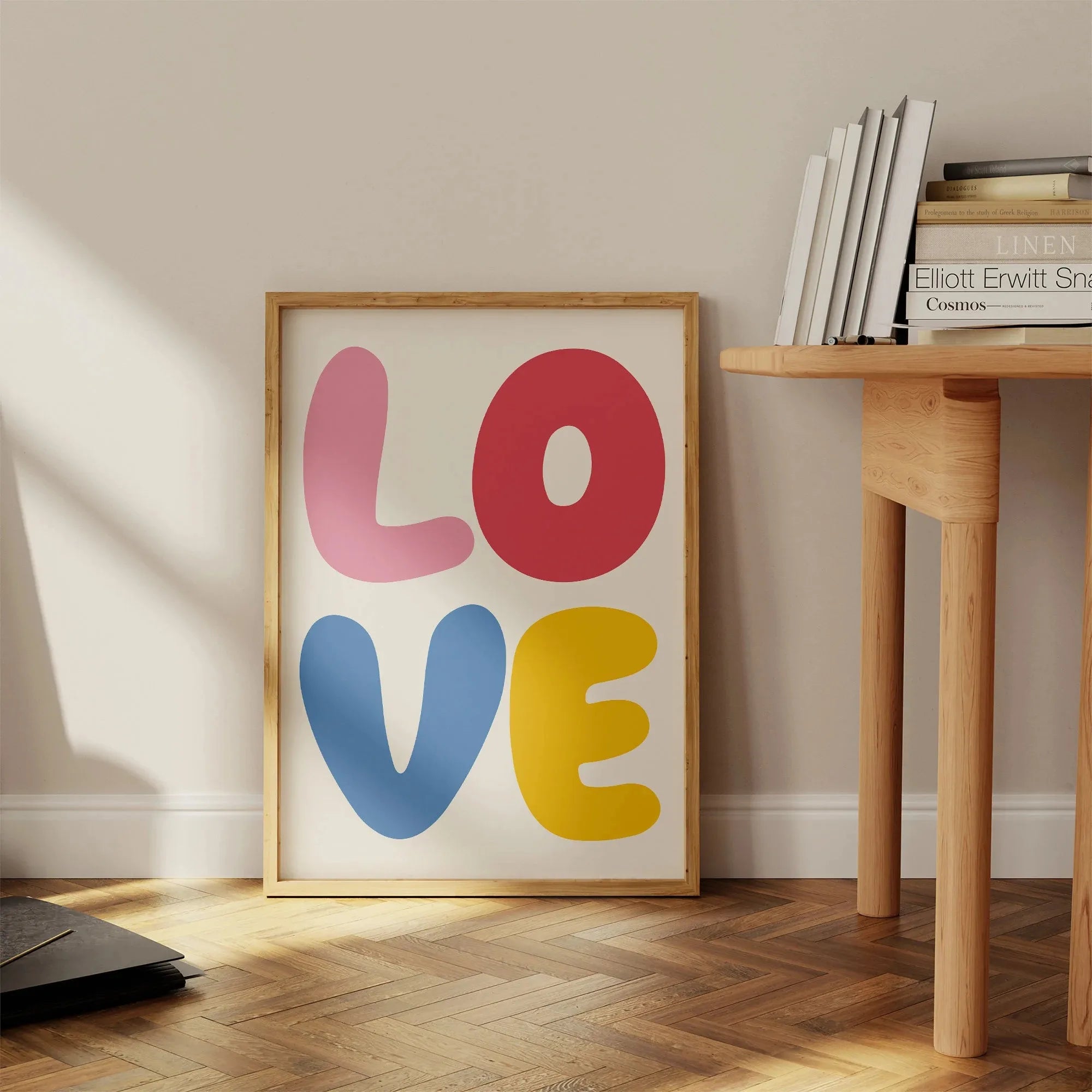 love wall canvas print - frameless