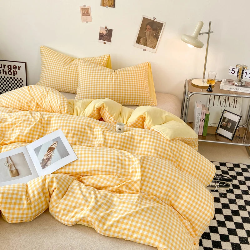 plaid on plaid - duvet cover