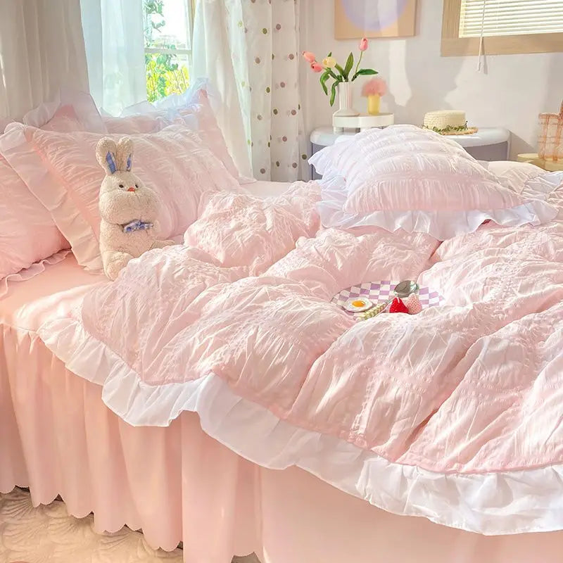 princess textured duvet set