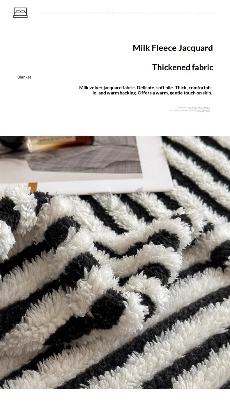 striped throw blanket