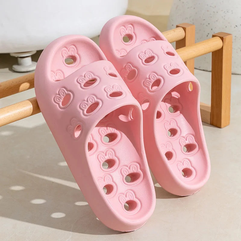 pastel cutout shower slides