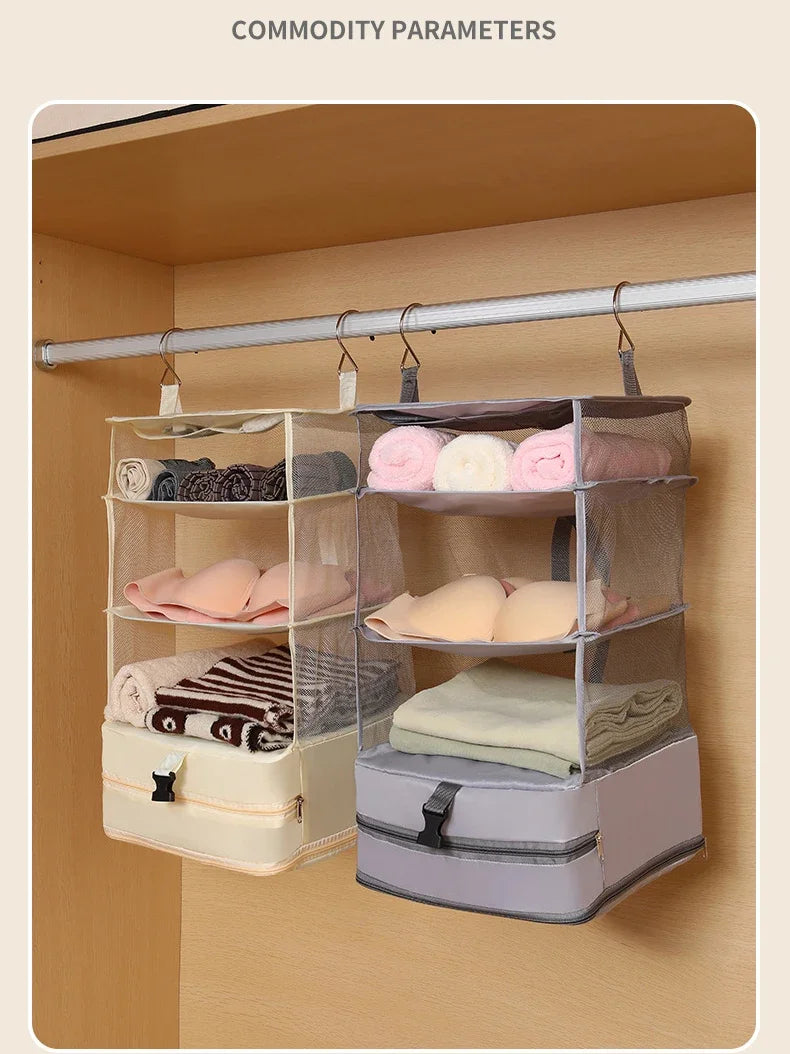 hanging closet wardrobe organizer