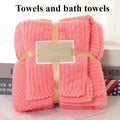 basic hand towel + bath towel set