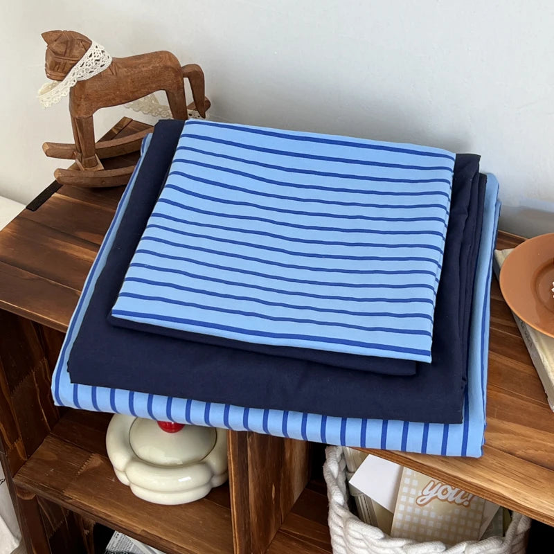 stripey duvet sheet set