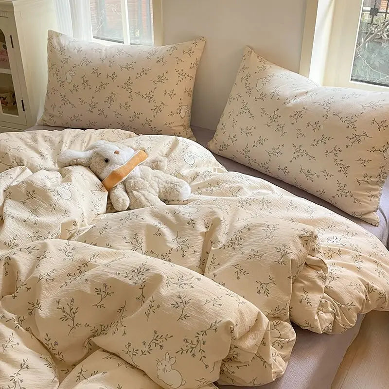 watercolor animals duvet set