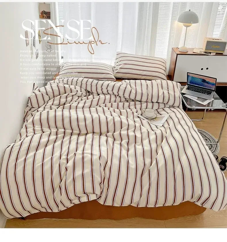 stripey stripes duvet set - 4p