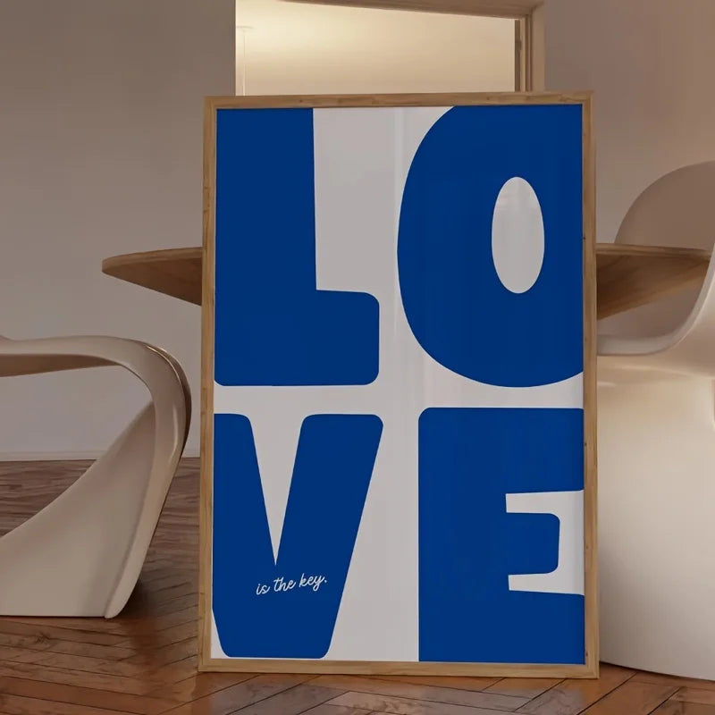 love wall canvas print - frameless