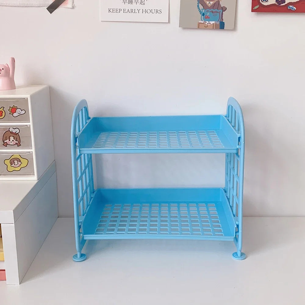 colorful desktop shelf rack