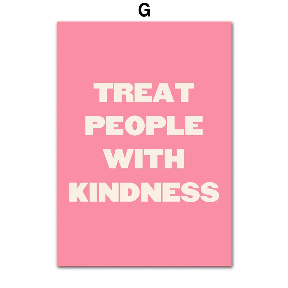 pink graphic print posters