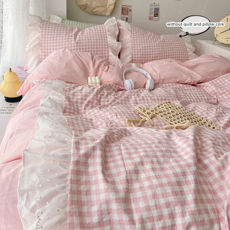 pink or blue dorthy duvet set