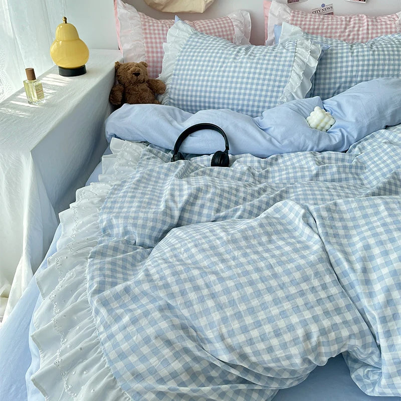 pink or blue dorthy duvet set